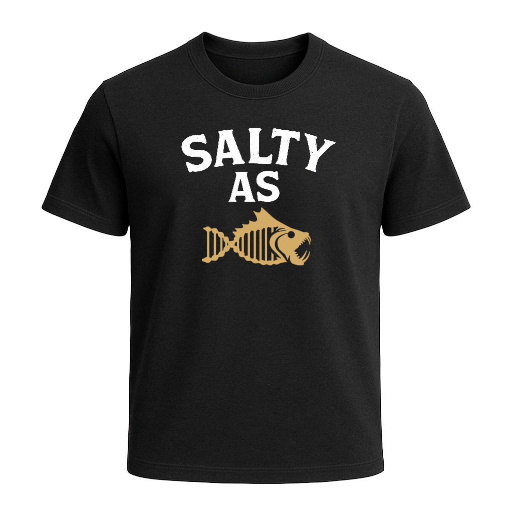Salty As T-Shirt – Black