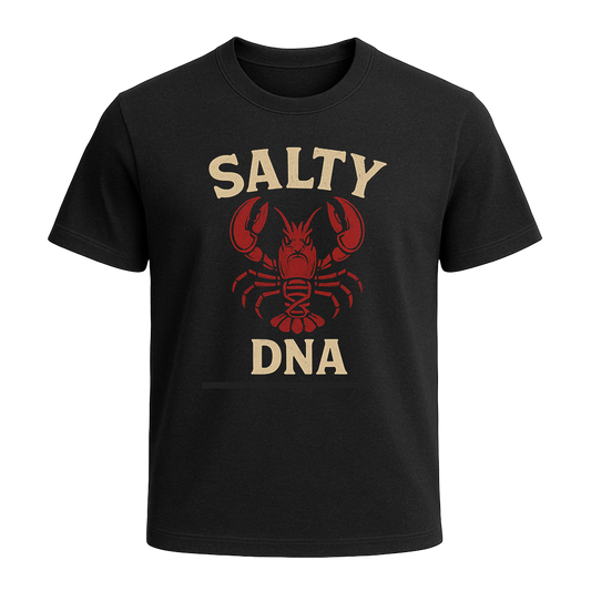 Salty DNA Lobster T-Shirt – Black