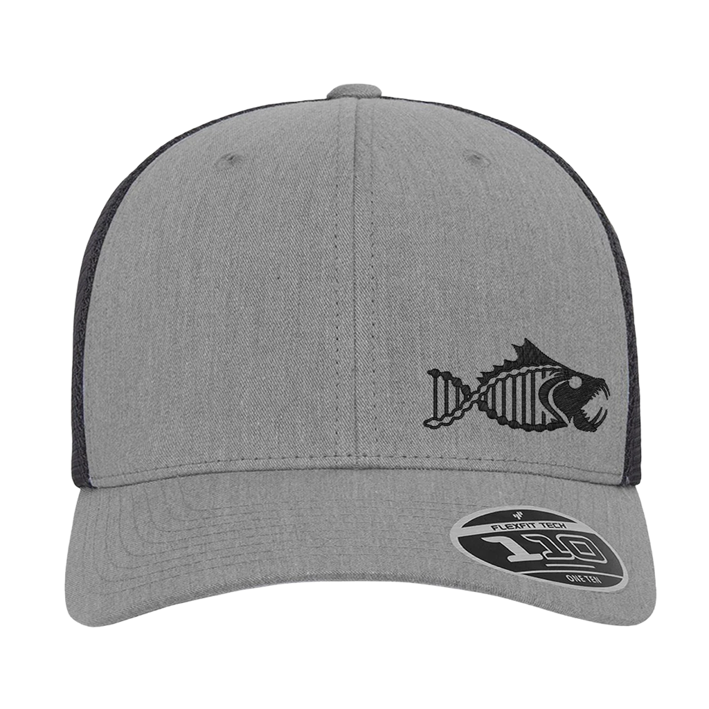Salty DNA Originals Mesh Snapback Flexfit 110 – Grey/Black with Black Logo
